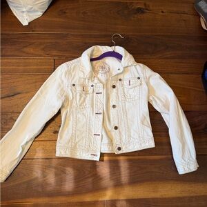 GAP White Denim Jean Jacket for Women